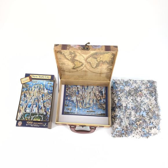 Explore America New York City 1000 Piece Puzzle by Eric Dowdle Suitcase Box NEW - Picture 6 of 10